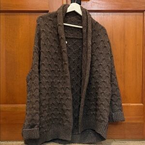 Vince Chocolate Brown Knit Cardigan